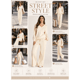 thumbnail image 5 of DOKOTOO Sweatsuits for Women 2 Piece Outfits Oversized Casual V Neck Sweatshirt with Wide Leg Sweatpants Tracksuit Jogger Set, 5 of 11