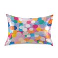 thumbnail image 7 of Yayeee Pillowcase King Size Set of 2 Satin Wrinkle Resistant Pillow Case, Purple Colorful Circles, 7 of 7