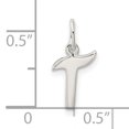 thumbnail image 4 of Pendentif Breloque Collier Monogramme Prénom Initiale Lettre T Délicat en Argent Sterling 925, 4 of 8
