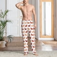 thumbnail image 4 of Salouo Dachshund Walking Print Pajama Pants for Men, Lounge Pants Elastic Waistband Casual Men's sleepwear Loungewear Sleep Pajama Pant -X-Large, 4 of 7