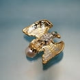 thumbnail image 4 of Rhinestone Gold Eagle Crystal Pearl Pin Small Dar Patriot Military USA Campaign Dar Brooch, 4 of 9