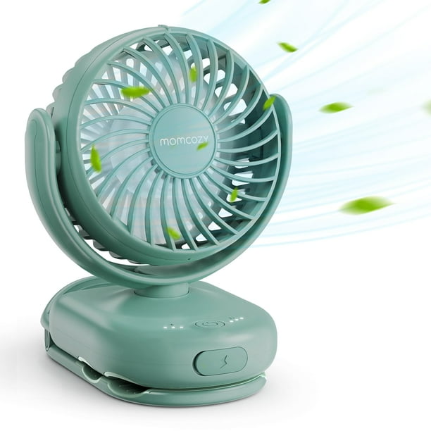 Miniventilador portátil Momcozy de 4 velocidades con clip, 120 g, recargable