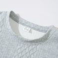 thumbnail image 6 of Kakii Men's Pullover Sweater Fisherman Cable Knit Crewneck Sweater Winter Casual Knitted Sweaters with Ribbing Edge, 6 of 8