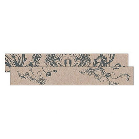 Wedding Star 1085-80-c44 Antique Chic Small Paper Scroll Shapes Charcoal - Pack of 20
