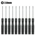 thumbnail image 2 of 10Pc 3.22Inch Small Mini Screwdriver Repair Tool Slotted Cross Screwdrivers 2Mm Cross Screwdrivers, 2 of 9