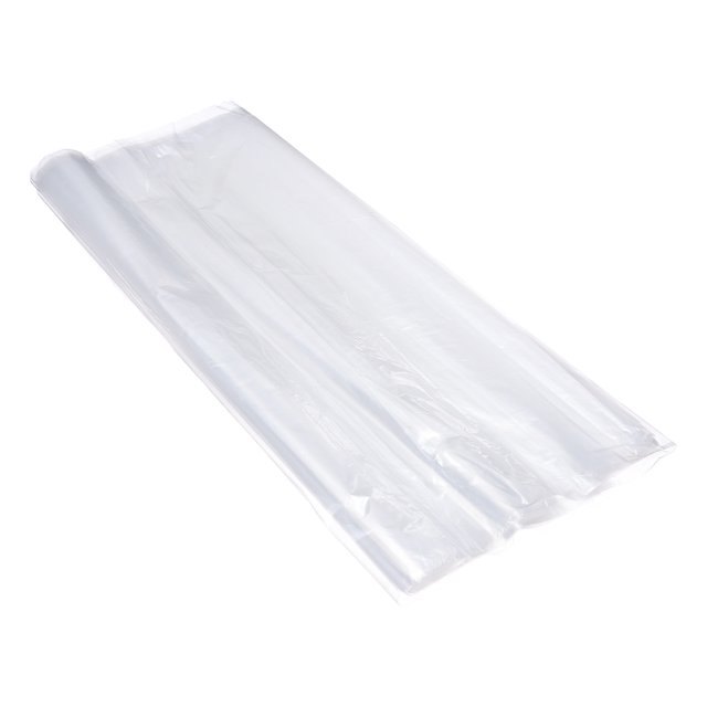 Unique Bargains 30 Pcs Clear Flat Open Plastic Poly Bags 16x20 Inch 1 Mil Packaging Bags for Proving Bread, Dough