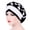 Black White, variant on Women Ladies Long Braid Indian Hair Head Wrap Cap Stretchy Plaited Turban Hat