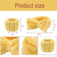 thumbnail image 2 of Muñequeras y diademas de 4 piezas para lavarse la cara Maquillaje para mujeres y niñas para evitar derrames de líquidos, 2 of 6