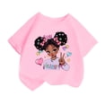 thumbnail image 1 of WEAIXIMIUNG Vêtements pour Adolescentes 10-12 Ans Tendance Été Filles Mignonnes Mode Imprimé Col Rond Confortable T-Shirt Manches Courtes Été Décontracté Ample 2-4 Ans, 1 of 4