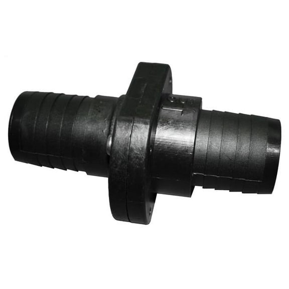 1.5 in. Double Barb Inline Scupper Check Valve, Black