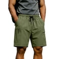 thumbnail image 3 of DDAPJ pyju Birthday Gifts! Big and Tall Workout Shorts for Men Drawstring Gym Athletic Shorts Basketball Training Shorts with Pockets White M, 3 of 7