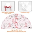 thumbnail image 3 of KLL 36" Christmas Tree Skirt Cute Piggy Ballerina Xmas Tree Skirts Mat for New Year Xmas Holiday Party Indoor Outdoor Home Decoration, 3 of 5