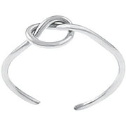 Sterling Silver Handcrafted Knot Toe Ring