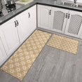 thumbnail image 2 of Golden Christmas Pattern Kitchen Rugs Sets Of 2,Anti Fatigue Kitchen Mat Rugs Non Slip Washable,Decorative Kitchen Floor Mats for Kitchen,Sink,Laundry,17"x30"+17"x47", 2 of 7