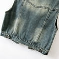 thumbnail image 5 of Women's Fashion Denim Vest Sleeveless Layering Piece For Spring Autumn Wardrobe Essentials, 5 of 9