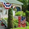 thumbnail image 4 of Independence Day July 4th Welcome Love Red Blue White Flowers Star Garden Flag 12.5x18in, Home Outdoor Yard Garden Flag Decoration -A, 4 of 4
