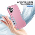 thumbnail image 7 of Compatible with Apple iPhone 16 Plus Case for Women Men, Military Grade Shockproof Drop Protection Anti-Scratch Bumper Rugged Matte Phone Case Cover for iPhone 16 Plus, Pink+Gray, 7 of 7