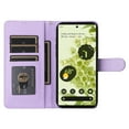 thumbnail image 6 of Allytechgroup Wallet Case for Google Pixel 6, Premium PU Leather Slim Flip Cover Stand Bumper Shockproof Protective Cards Slots Anti-Scratch Phone Case for Pixel 6, Purple, 6 of 12