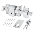 thumbnail image 1 of "Cerradura De Barra Chapas Para Puertas Seguridad, Derecha Cromado Malubero, Plateado ", 1 of 5