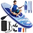 thumbnail image 2 of Naipo 10.6ft Inflatable Stand up Paddle Board with Premium SUP Accessories Set Bi-Action Pump(10 Mins Inflate) 330 lbs for 2-3 People for Adults & Youth & Beginners, 2 of 11