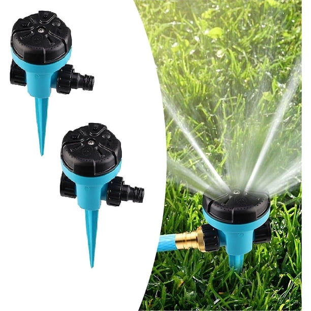 Sistema de riego de césped con rotación de 360 grados, aspersor de césped para jardín, aspersor de jardín ajustable para patio, césped para jardín al aire libre