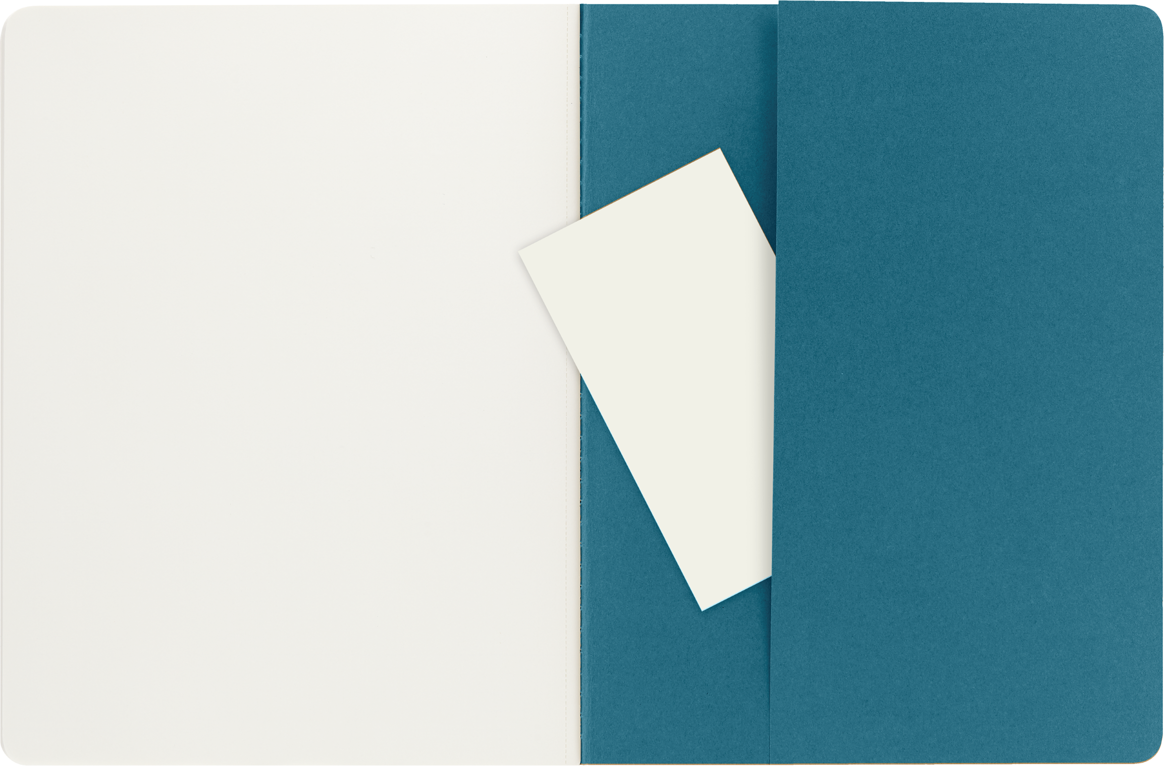Moleskine Cahier Journals (Set of 3), XL (7.5" X 10"), Plain, Brisk Blue