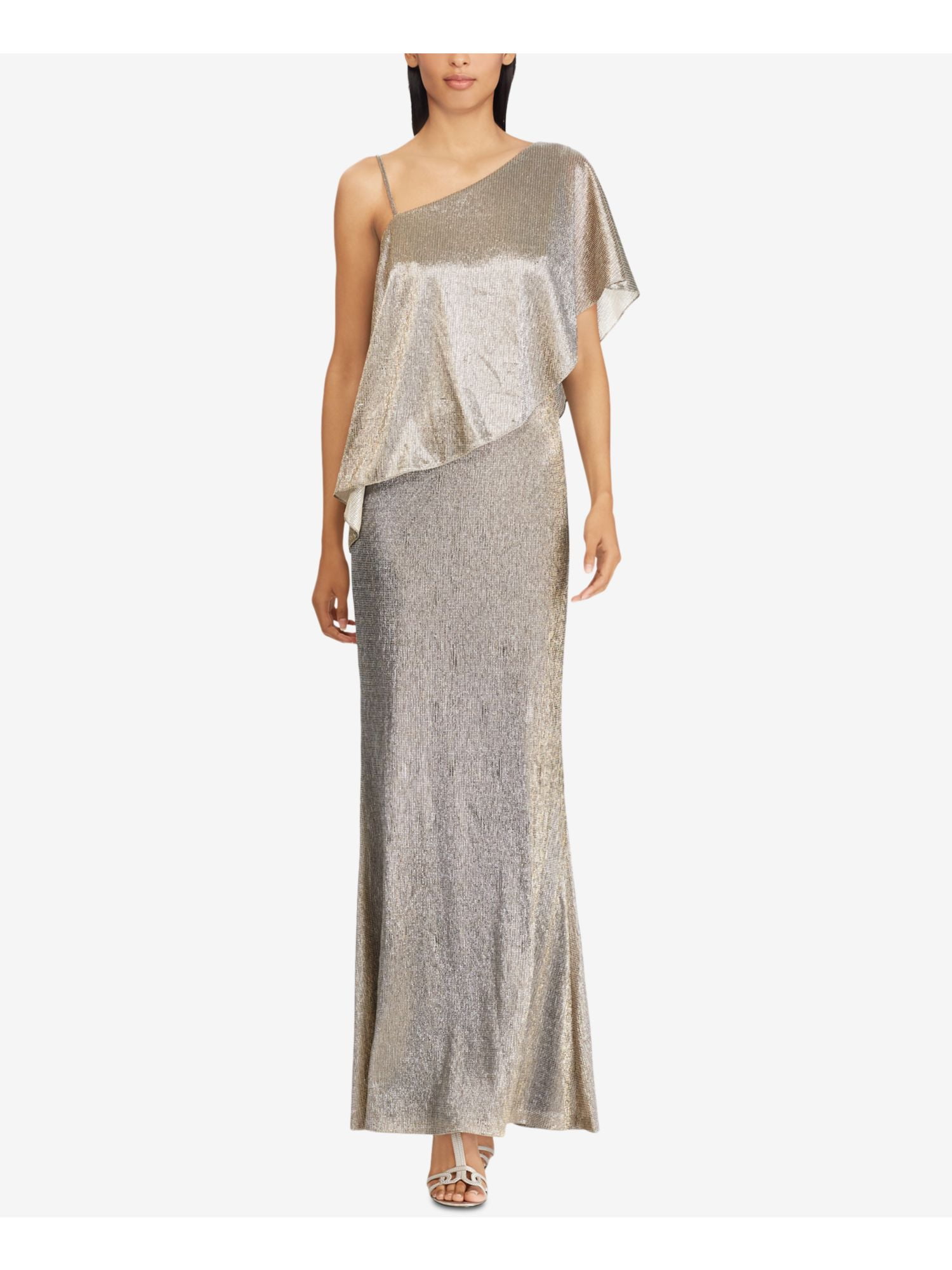 ralph lauren gold evening gown