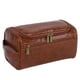 thumbnail image 5 of Bolsa de maquillaje de PU, bolsa de cosméticos de cuero PU con asa, accesorios de artículos de tocador, accesorios de viaje impermeables, organizador marrón Salvador Neceser, 5 of 10