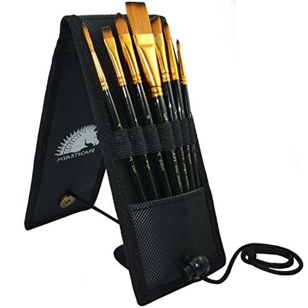 paint brush set 7 artist brushes for acrylic, oil, watercolor