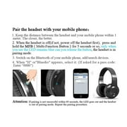 HT Turbine Wireless Bluetooth 4.1 Stereo Headphones, Black