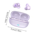 thumbnail image 3 of Auriculares de clip para oreja abierta: auriculares inalámbricos con cancelación de ruido por IA, pedrería y resistencia al agua; cómodos y ligeros, 3 of 4