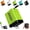 Green, variant on Charger with Retractable Cables - 2-in-1 20W Fast Charging Adapter with 31-inch Built-in Cables,Smart Foldable Wall Plug for Simultaneous Phone & Tablet Charging