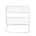 thumbnail image 5 of Home Basics 3 Tier Vinyl Coated Steel Corner Organizing Storage Rack, White, 5 of 6