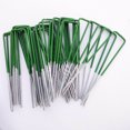thumbnail image 4 of Flmtop Clous de Fixation en U pour Jardin, Sol, Gazon, Pelouse, Gazon Synthétique, Piquets Galvanisés, 4 of 9