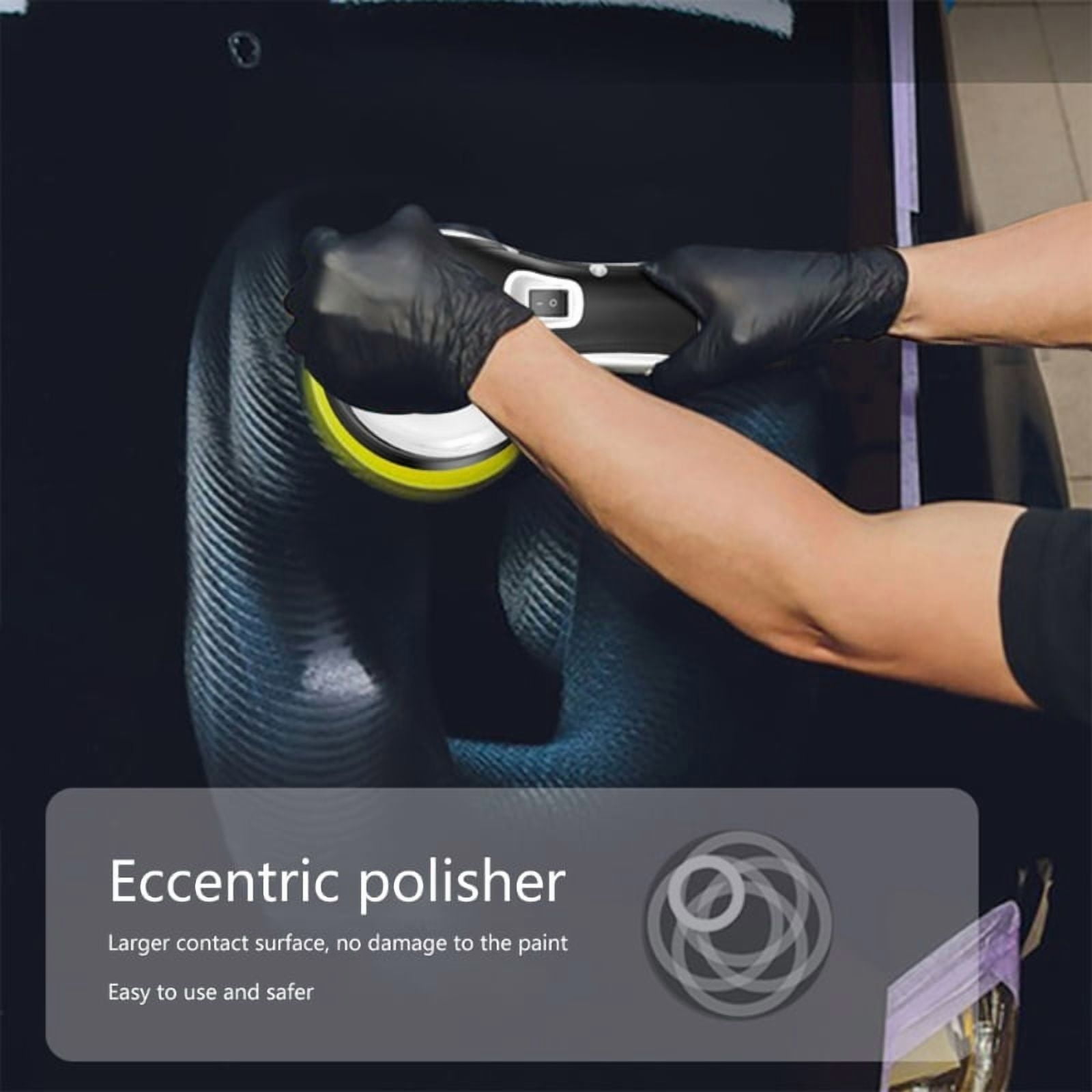 Cordless Car Buffer Polisher Lithium Rechargeable Battery Brushless Polisher