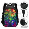 thumbnail image 2 of Ratiio Pride Rainbow Print Travel Laptop Backpack,Slim Sturdy Laptops Backpack with USB Charging Port, Water Resistant College School Computer Bag, 2 of 6