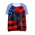 thumbnail image 3 of MAIHAN 250th Anniversary T-Shirt American Flag Shirts 250 Years Independence Tee Crew Neck Short Sleeve Summer T-Shirt Plus Size T Shirts for Women, 3 of 3