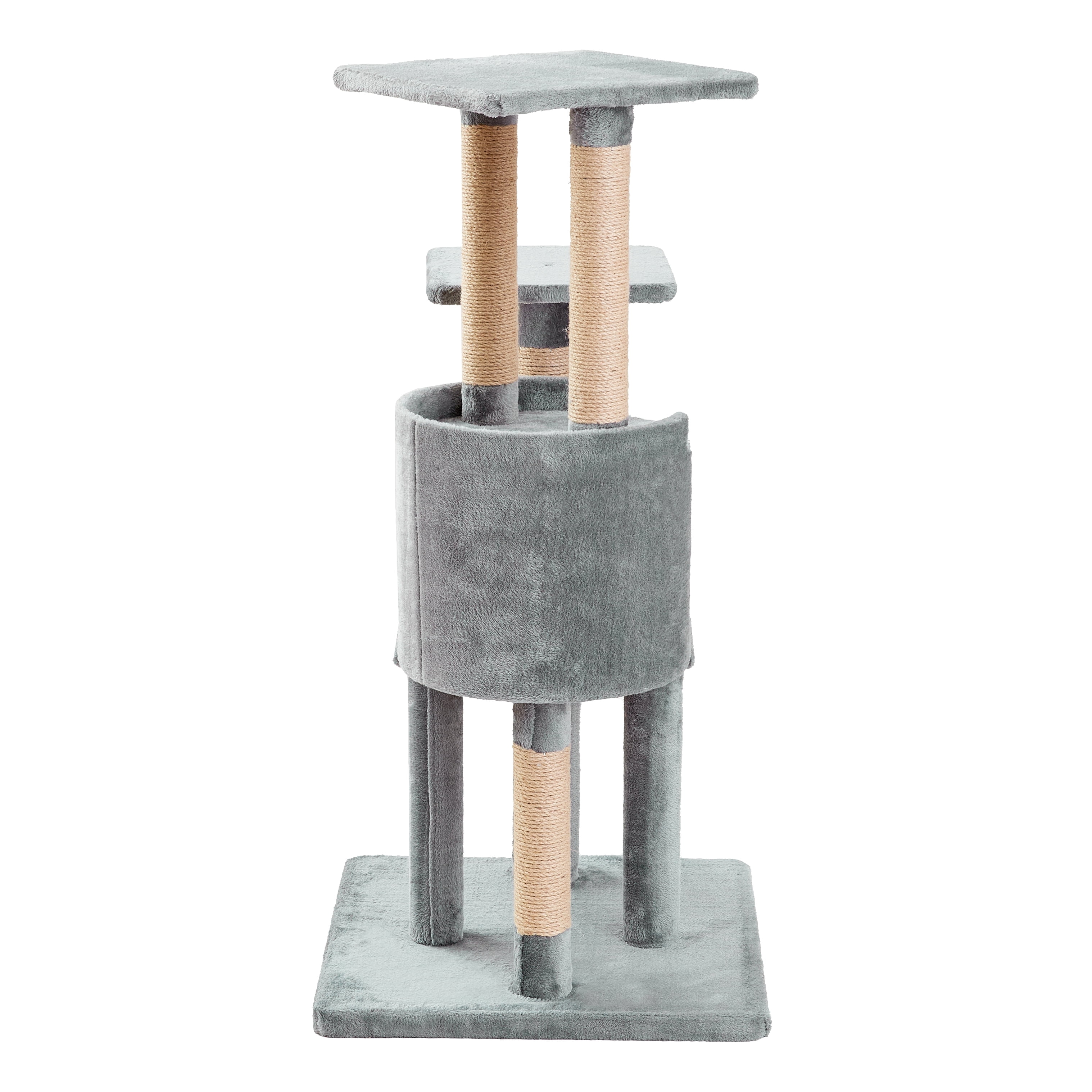 Two by Two Dayton - Gray Scratching Post Cat Furniture - 50.5 in. Tall
