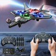 thumbnail image 3 of Meggemo Shatterproof Foam RC Aircraft - Long-Lasting Drone with LED Lights, Remote-Controlled Fighter Model for Indoor/Outdoor Flying & Holiday Gifts, 3 of 5