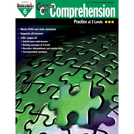 Newmark Learning Common Core Comprehension Reproducible Book, Grade 6