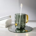 thumbnail image 2 of Taza de enjuague bucal Dot - PS Chapado en oro Transparente para uso en el baño de viaje en casa en pareja, 2 of 3