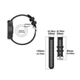 thumbnail image 3 of Hearth & Gear High Performance Sweatproof Water Proofing Silicone Watch Strap 20mm Universal Type With Stylish Ribbed Pattern Compatible With Smartwatch Work 's Watch in Bulk Classic for Men Digital, 3 of 4