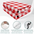 thumbnail image 4 of Twin XL Quilt Set 68''x98'', Red White Plaid Lightweight Bedspread Coverlet Set with 2 Pillow Shams, Modern Farmhouse Buffalo Check Gingham Breathable All Season Quilt Bedding for Dorm/Guest Room, 4 of 9