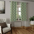 thumbnail image 2 of Ambesonne Grommet Curtain, , 50"x120", Fawn Mustard Dark Teal, 2 of 5