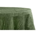 thumbnail image 1 of 1 Pc, Accordion Crinkle Taffeta 120" Round Tablecloth - Willow Green For Wedding Or Special Event Decor, 1 of 1