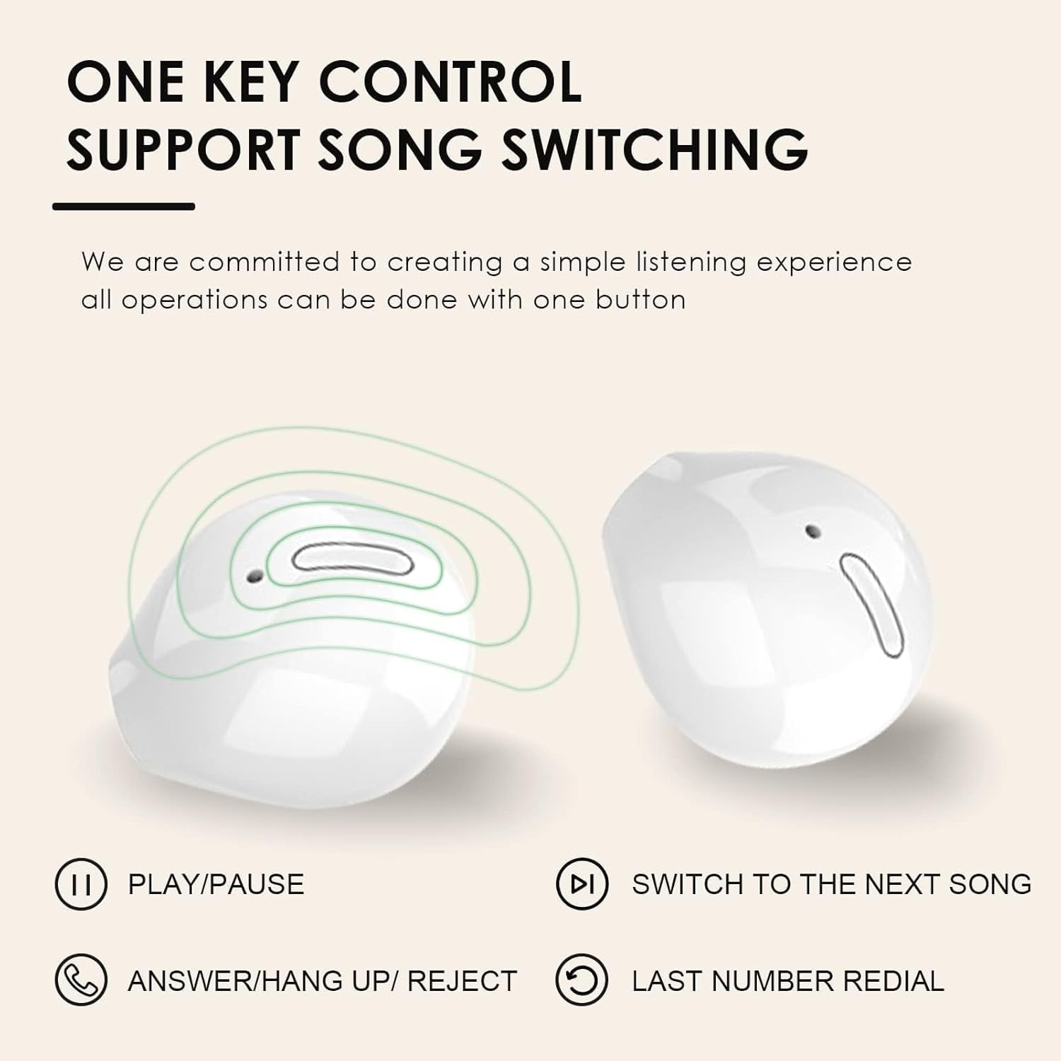 Smallest Invisible Earbuds Wireless Ear Buds Bluetooth in Ear Mini Discreet Small Tiny Earpiece Sleep Earbuds Hidden with Charging Case Headphones for Small Ears Work Sleeping Android