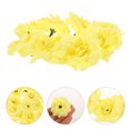 thumbnail image 5 of Eease 50pcs Artificial Faux Silk Stapelia Flower Heads Home Garden Party Decor (Yellow), 5 of 7