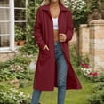 thumbnail image 2 of Mlzmgr Womens Long Jackets Collared Hooded Coats with Pockets Casual Outdoor Outerwears for Women, 2 of 6