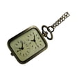 thumbnail image 2 of 1PC Double Movement Retro Hanging Pocket Watch Vintage Watch Pendant Chain Necklace, 2 of 5