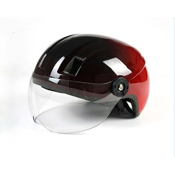 Seitruly Casco de scooter, regalo dulce multicolor, suministros de ciclismo, sin carga, película interior flexible, sombrero de seguridad, grafiti Teléfono y Comunicación Negro rojo